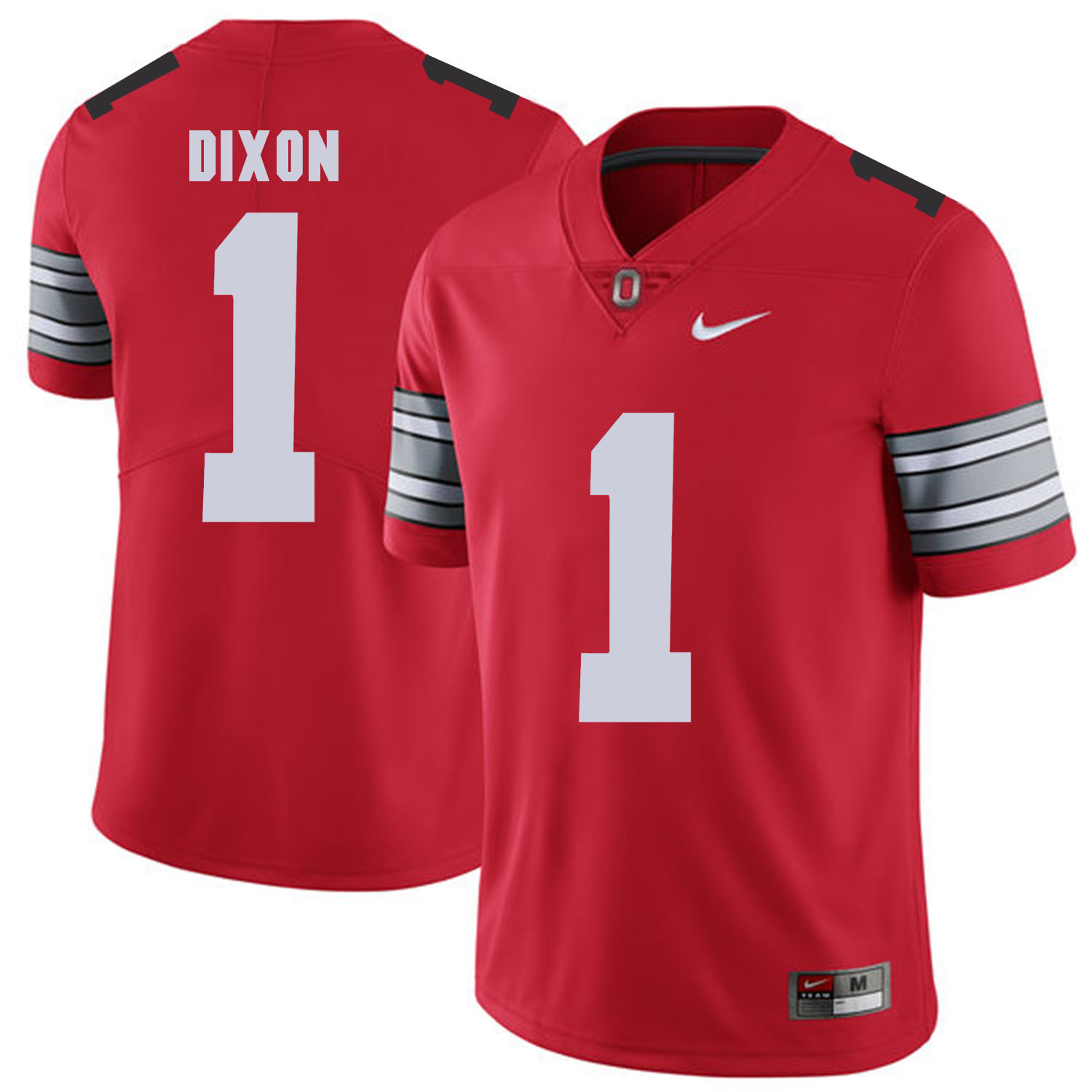 Men Ohio State #1 Dixon Red Customized NCAA Jerseys